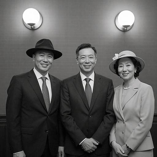 Charming Vintage Trio in Suits