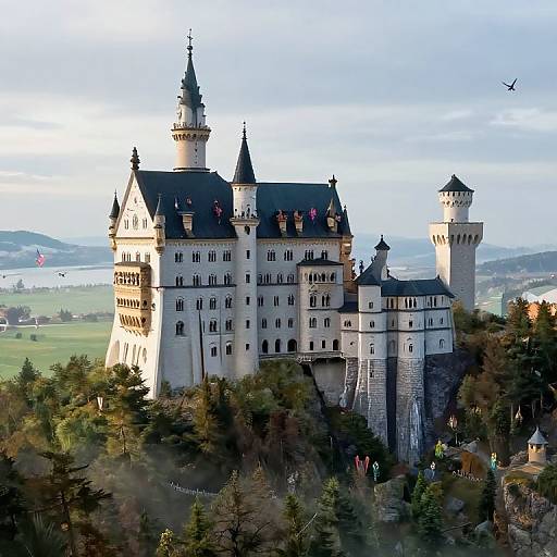 Majestic Fantasy Castle on Cliff