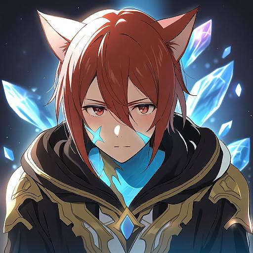 Illustration of Crystal exarch, final fantasy in the style of Ikari manatsu