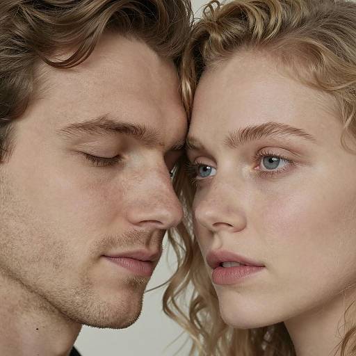 Intimate Portrait of Couple in Monochrome