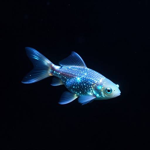 Celestial Starlight Glowing Fish