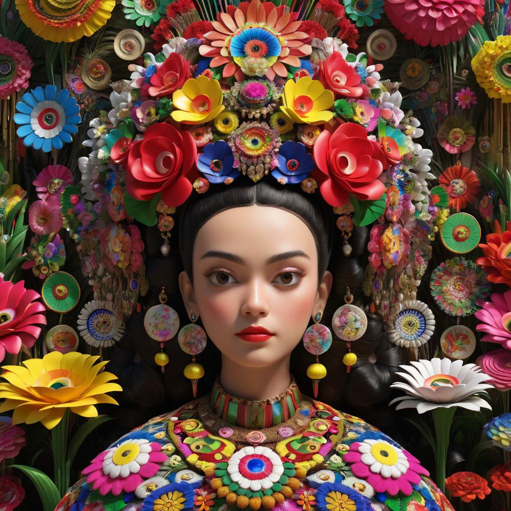 Epic Colossal Art Inspired by Frida Kahlo