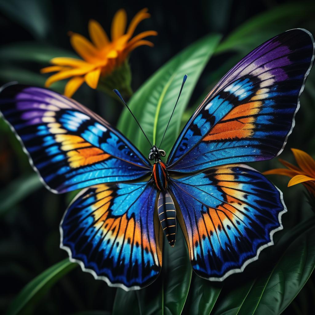 Majestic Butterfly Close-Up Photography