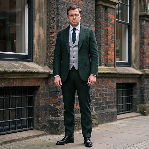 Man in Classic Vintage Suit