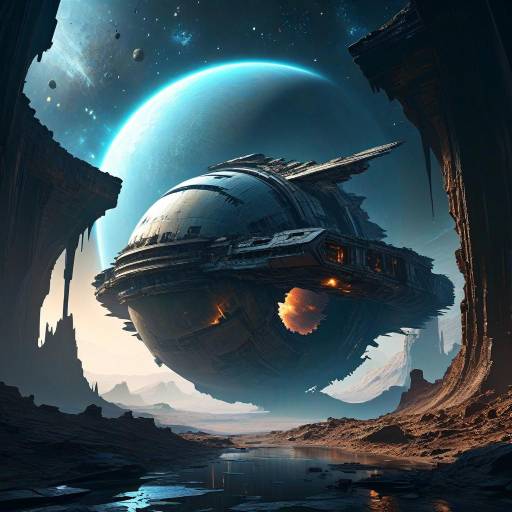 Lost Futuristic Planet in the Void