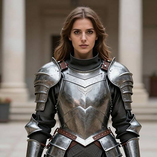 Warrior Princess in Armor Close-Up