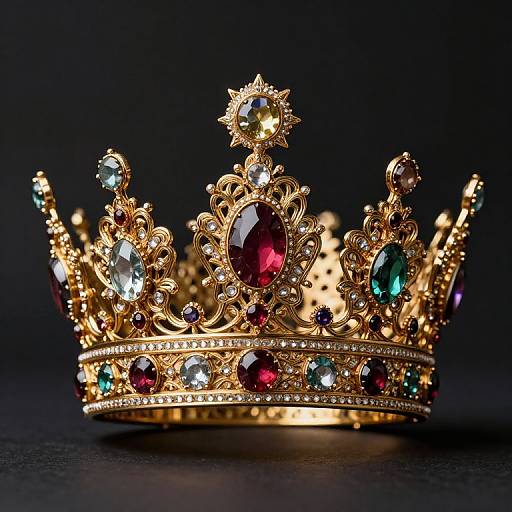 Ultra-Realistic Jeweled Crown Artwork