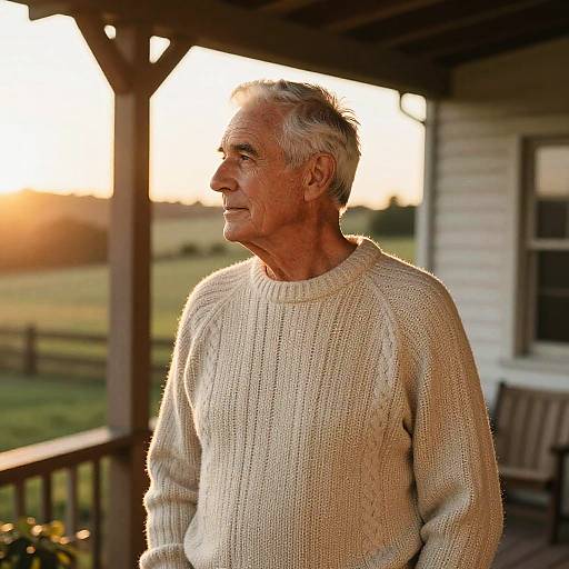 Elderly Man's Drop Fade Style