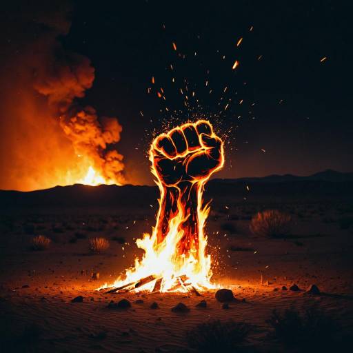 Fiery Fist Collides in Desert Chaos Fiery Fist Collides in Desert Chaos