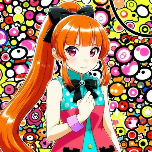 Illustration of Akazutsumi momoko, powerpuff girls z in the style of Kantoku