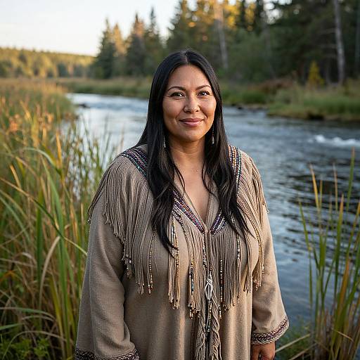 Photorealistic Portrait of Indigenous Woman
