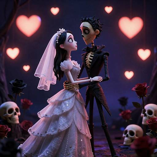 Nightmare Before Valentine's: Gothic Bride & Groom