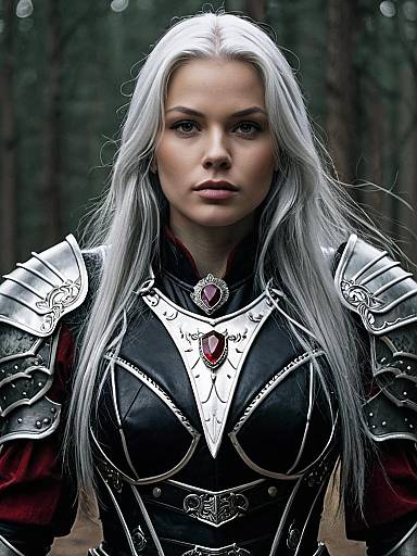 Enchanting Fantasy Warrior in Armor