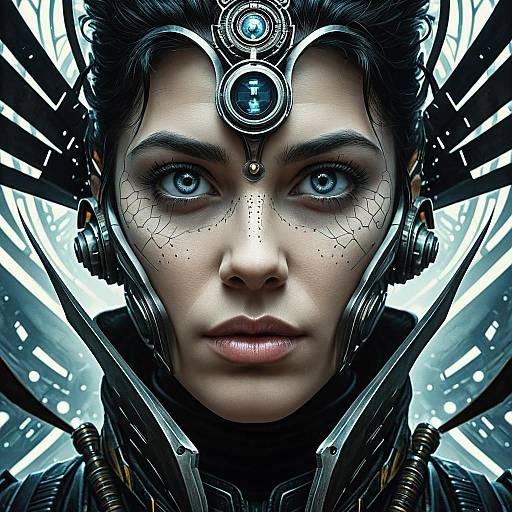 Fractal Eyes Fantasy Character Portrait