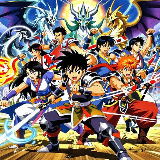 Anime Fantasy Battle Scene