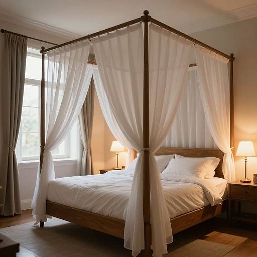 Cozy Romantic Four-Poster Bedroom