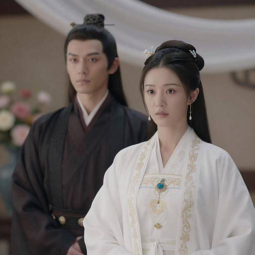 Traditional East Asian Attire Portrait