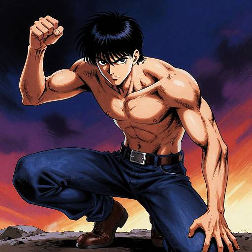 Neon Moebius-Style Painterly Poster Art