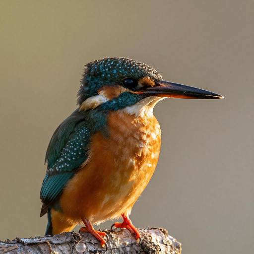 Close-up of Vibrant Kingfisher Bird