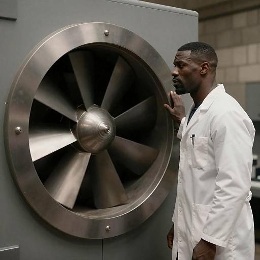 Focused Scientist by Mysterious Opening