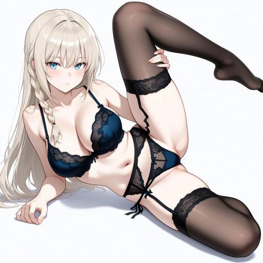 Regal Woman in Elegant Lingerie Pose Regal Woman in Elegant Lingerie Pose