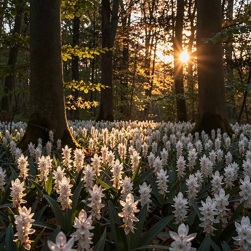 Dreamy Forest of Singing Crystal Blossoms