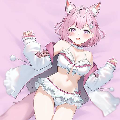 Illustration of Hakui koyori (summer), hololive in the style of Km yama