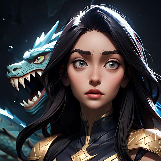 Surprised Dragon Staring at Viewer