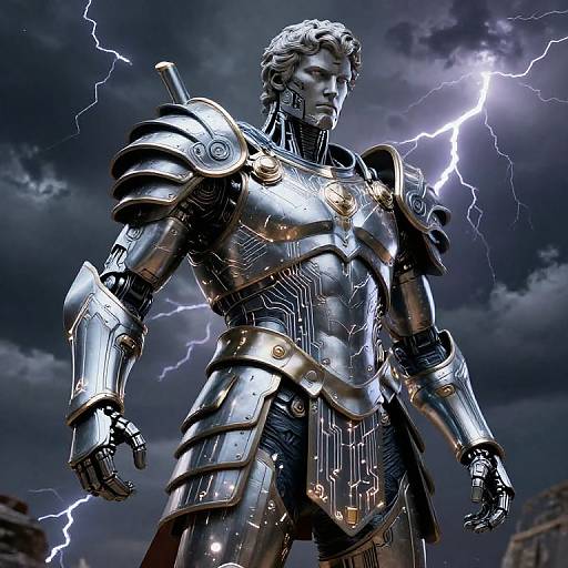 Achillesmon Cybernetic Greek Warrior