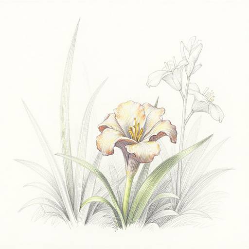Sketchedge Botanical Illustration of Exotics