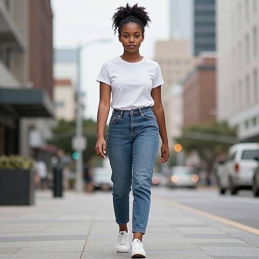 Confident Urban Young African Woman