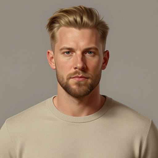 Detailed Portrait of Stylish Man