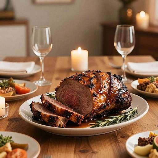 Festive Split Roast Dinner Table