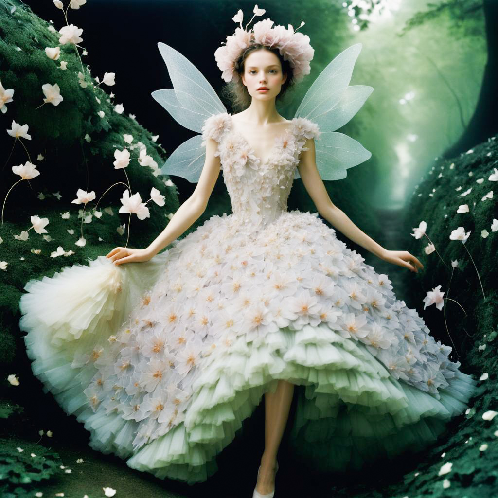 Whimsical Fairy in Enchanted Forest