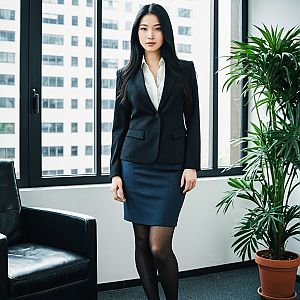 Confident Businesswoman in Modern Office