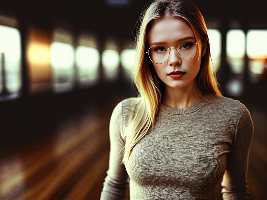 Portrait of a Confident Woman with Blonde Hair