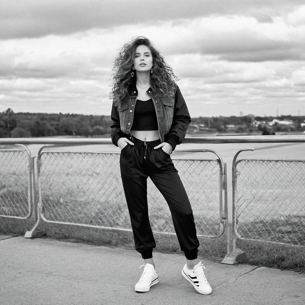Confident Woman in Street Style Confident Woman in Street Style