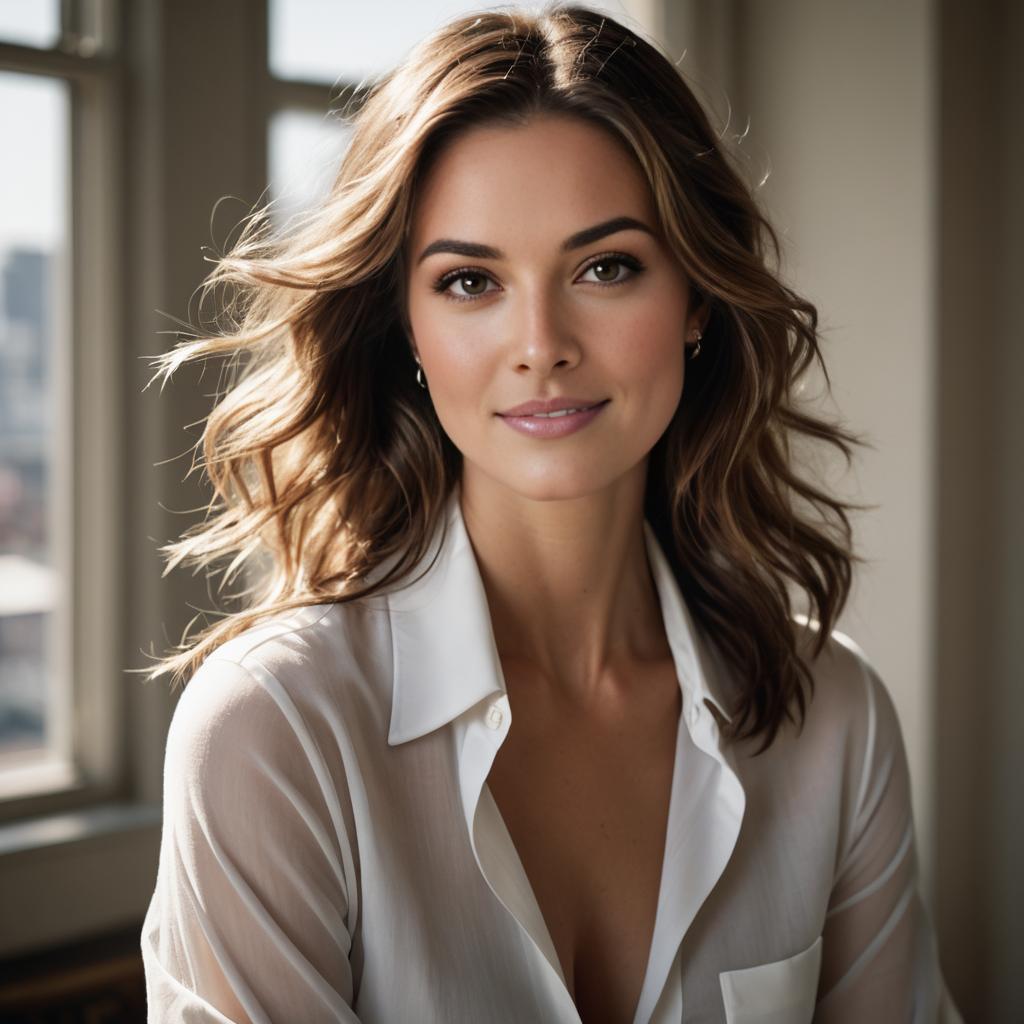 Serene Woman by Window in Natural Light