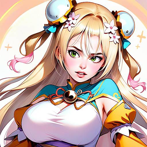 Momosuzu Nene Anime Style Digital Illustration Character Design