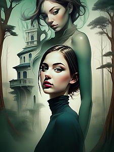 Ethereal Women in Mystical Forest