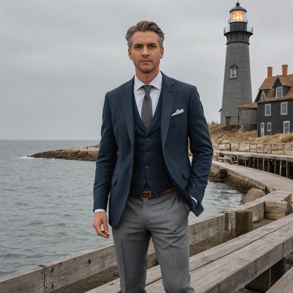 Suave Man by Lighthouse in Tailored Suit