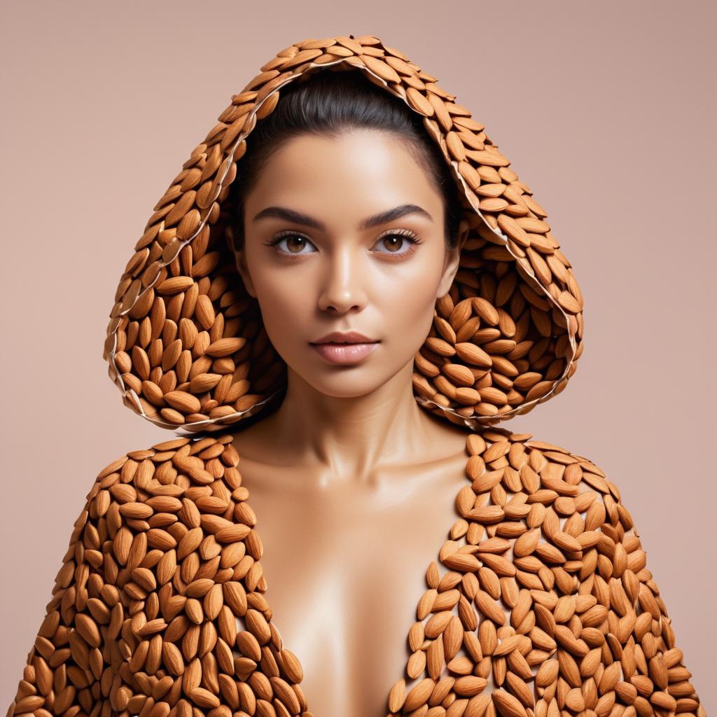 Almond-Inspired Fashion Art