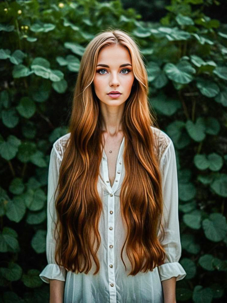 Portrait of a Young Woman in Nature Portrait of a Young Woman in Nature