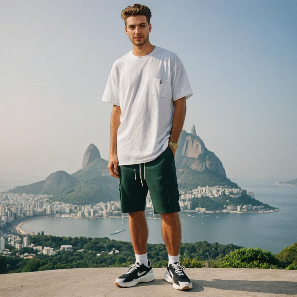 Man with Camera and Christ the Redeemer in Rio