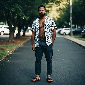 Confident Man in Casual Urban Style