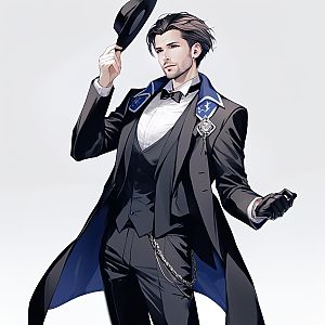 Stylish Man in Tuxedo