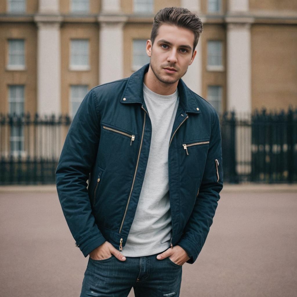 Stylish Man at Buckingham Palace