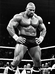 Powerful WWE Fighter in Wrestling Ring with Muscular Physique