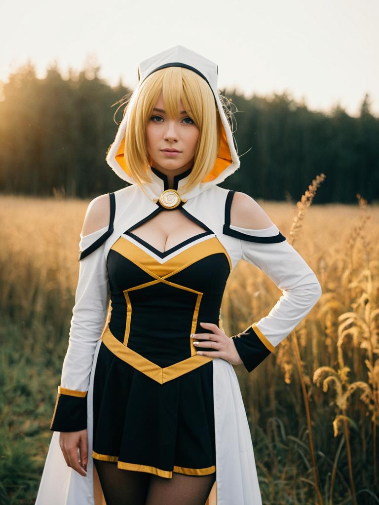Sexy Tier Harribel Costume Realistic Woman Cosplay Outdoors
