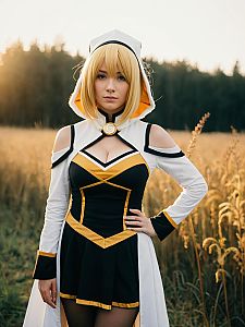 Sexy Tier Harribel Costume Realistic Woman Cosplay Outdoors
